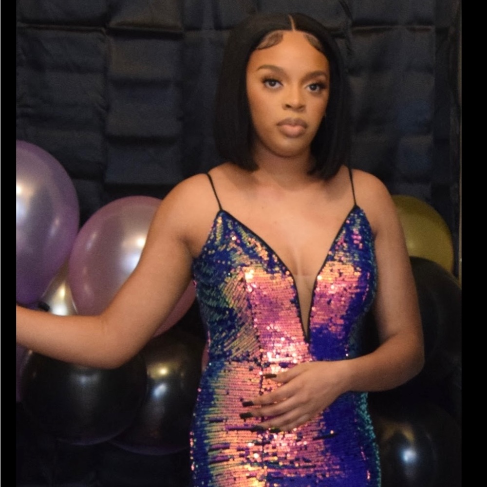 This beautiful multi color dress only worn once